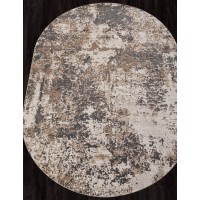 Турецкий ковер Siesta 028 Серый овал